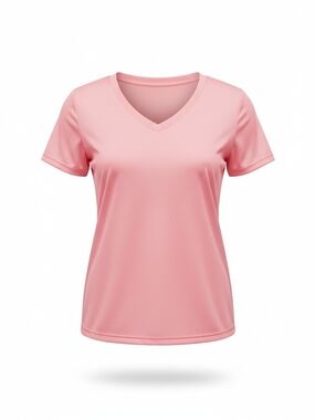 Xersion Light Pink V-Neck Short Sleeve Tee
